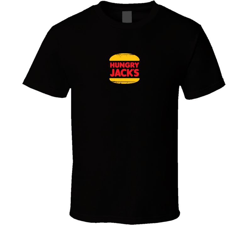 Hungry Jacks Fan Logo Distressed Cool T Shirt