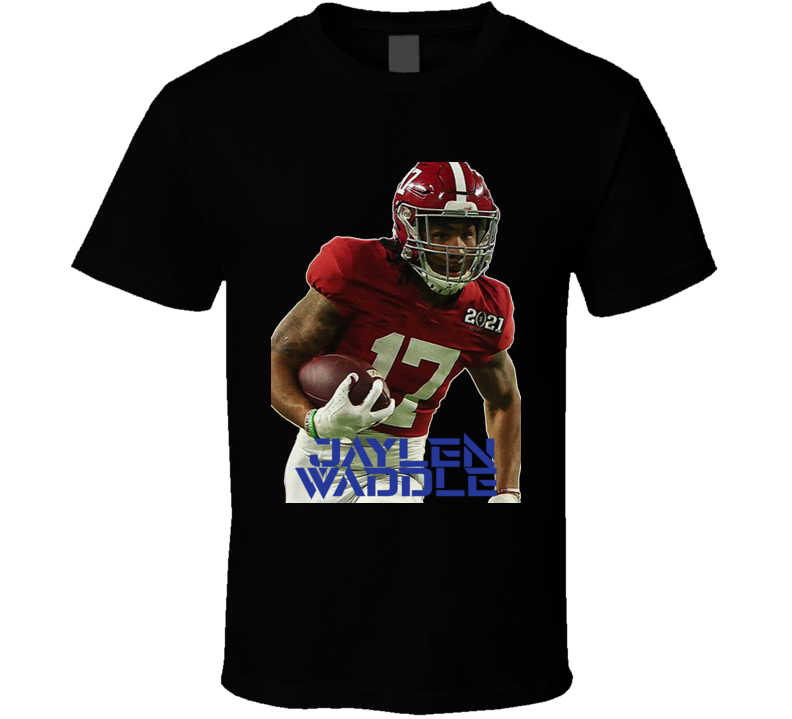Jaylen Waddle In Action Nfl Draft 2021 Essential Fan T Shirt
