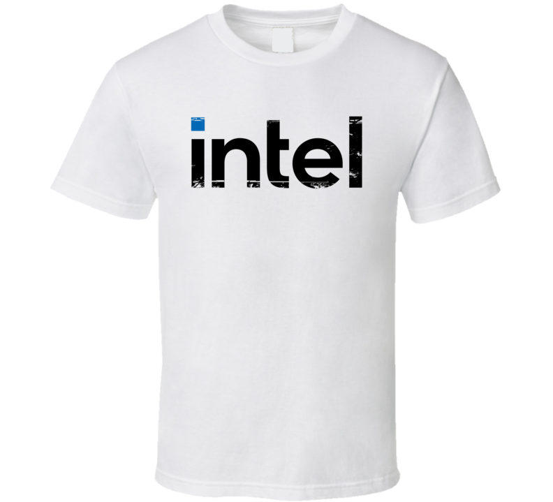 Intel Logo Distressed Cool T Shirt