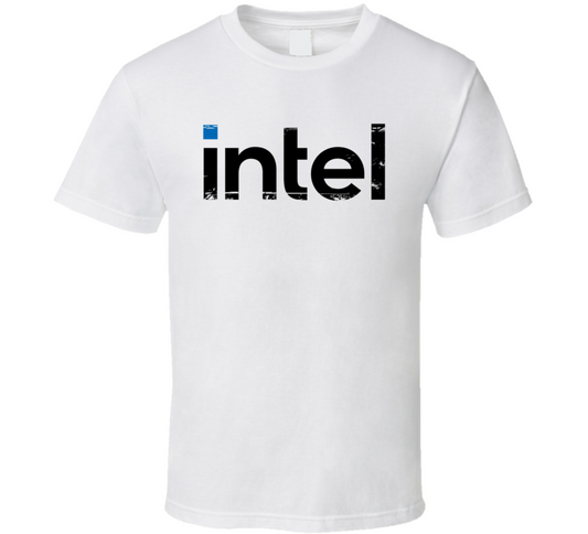 Intel Logo Distressed Cool T Shirt