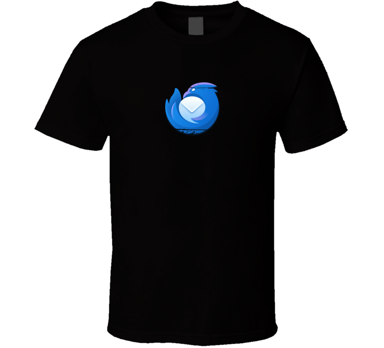 Mozilla Thunderbird Logo Distressed Cool T Shirt
