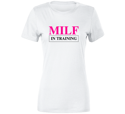 Milf In Training Retro Style Celebrity  Premium Ladies T Shirt