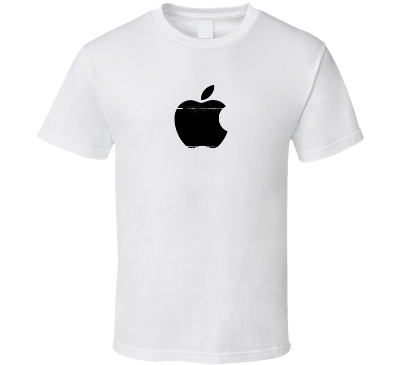 Apple Logo Distressed Cool T Shirt