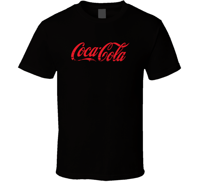 Coca-cola Logo Distressed Cool T Shirt