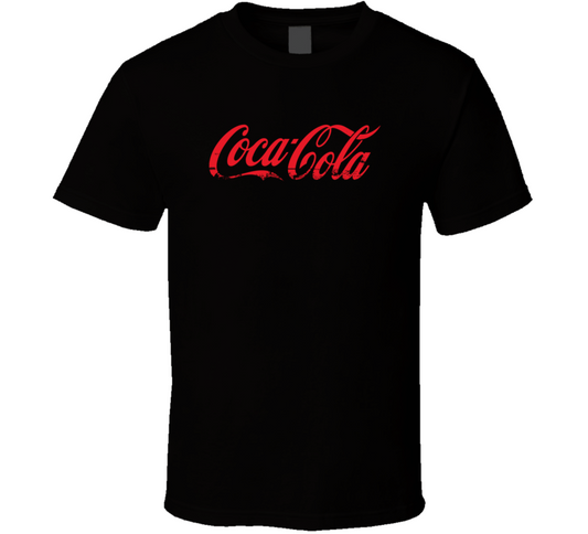 Coca-cola Logo Distressed Cool T Shirt