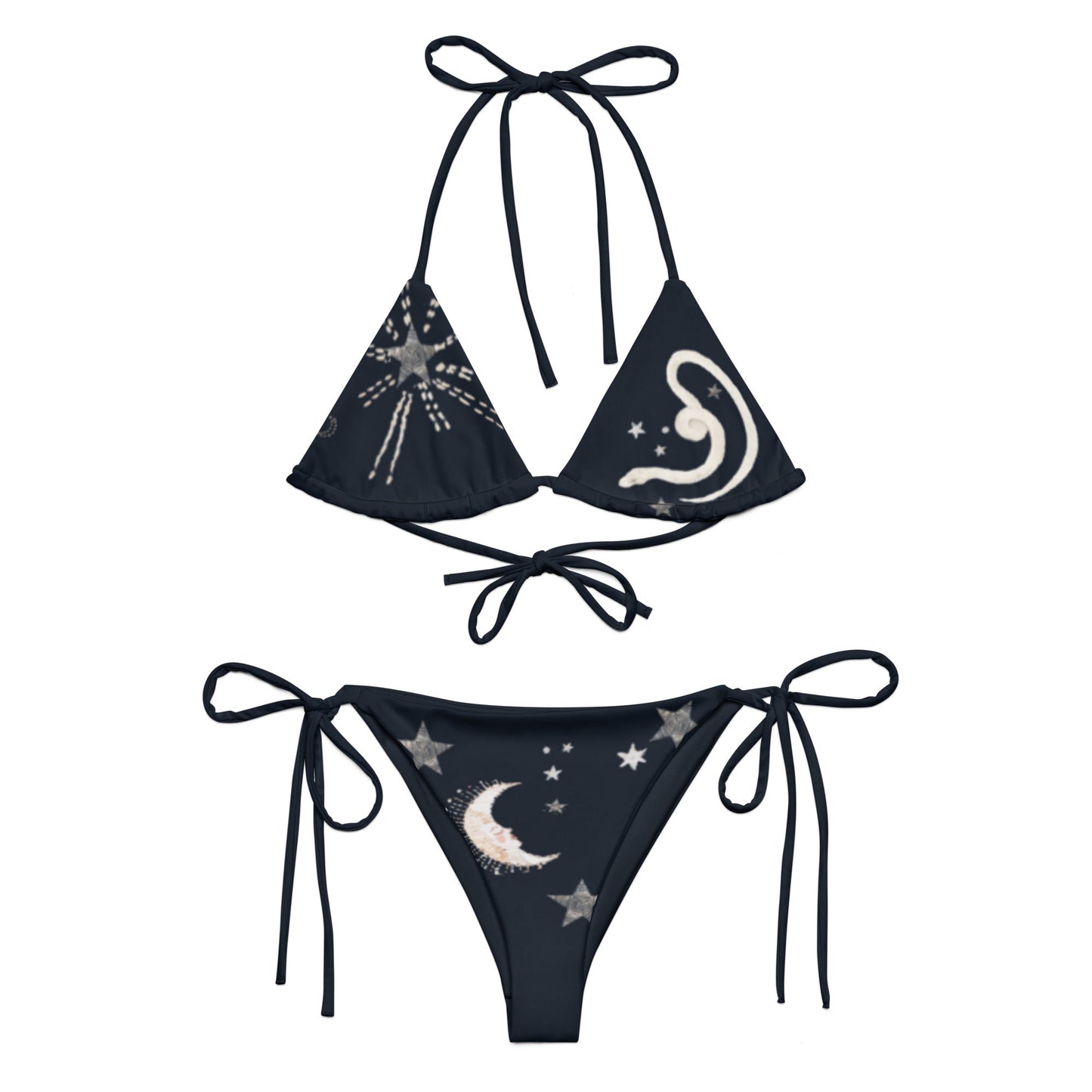OTW Vega String Bikini in Black Draco