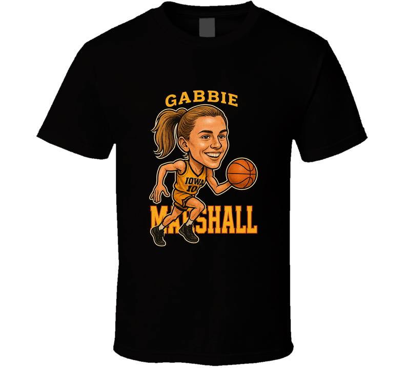 Gabbie Marshall Vintage Retro Caricature Tee T Shirt